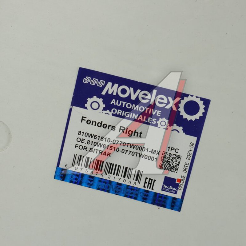 Right front wing (for painting) SITRAK TORERO