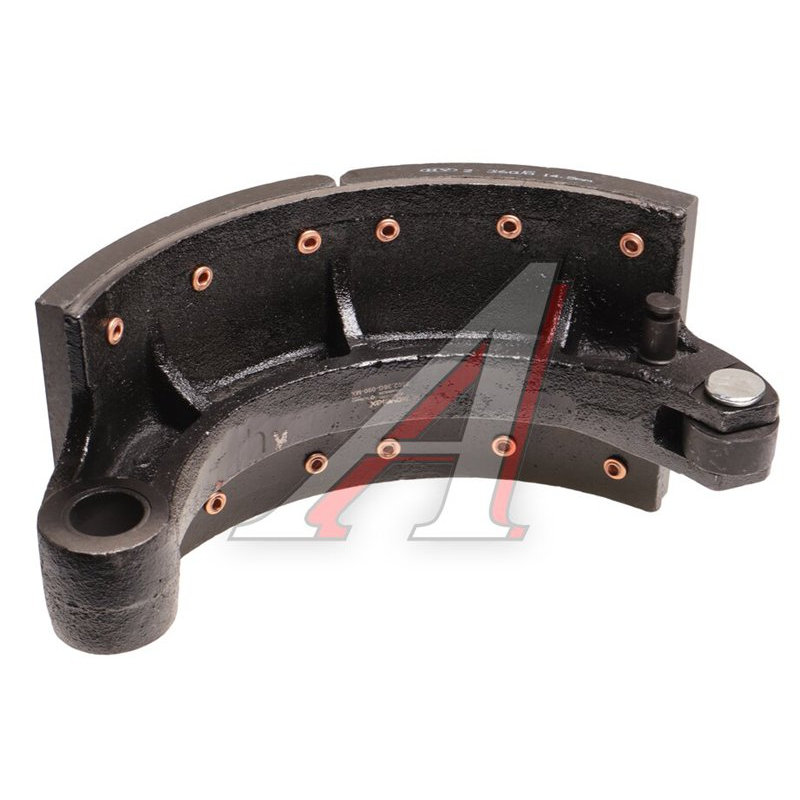 Rear drum brake pads (1 pc.) (upper) JAC N120 KAMAZ Compass-12 TORERO
